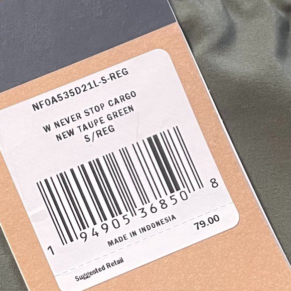 NWT! The North Face Women's Never Stop Wearing Cargo Pants (REG/Small-NEW TAUPE) - Picture 7 of 7